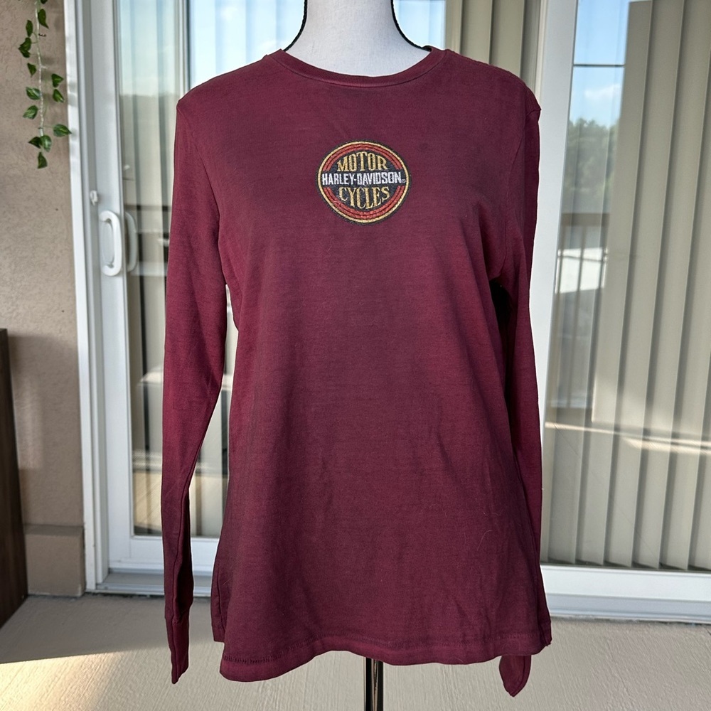 Harley-Davidson Red Long Sleeve Relaxed Tee